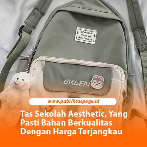Tas Sekolah Aesthetic, Yang Pasti Bahan Berkualitas Dengan Harga Terjangkau