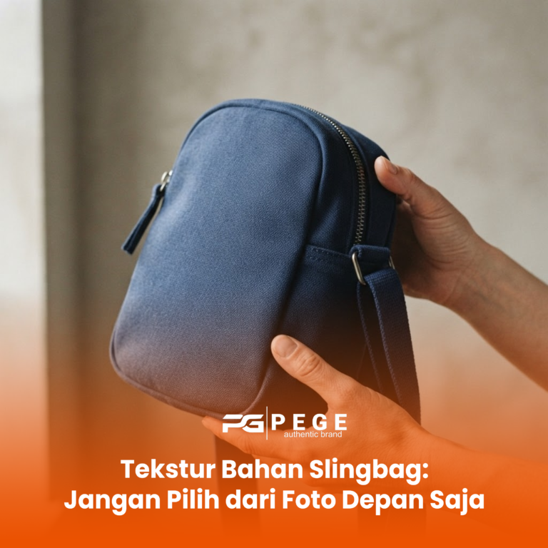 Tekstur Bahan Slingbag: Jangan Pilih dari Foto Depan Saja
