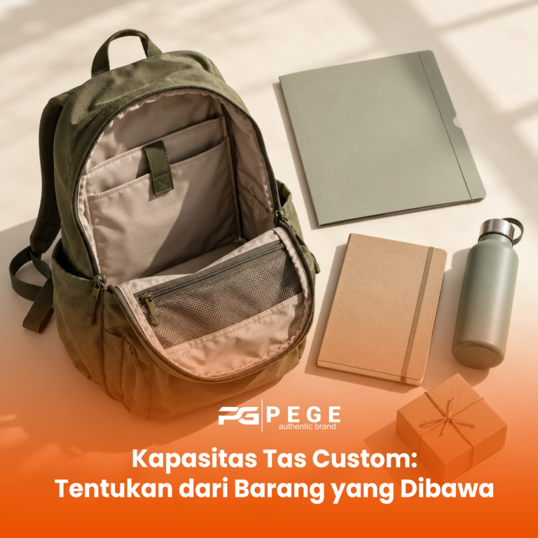 Kapasitas Tas Custom: Tentukan dari Barang yang Dibawa
