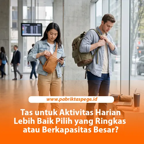 tas untuk aktivitas harian ringkas dan kapasitas besar